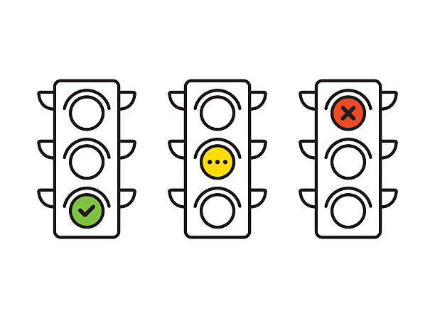 Traffic light stock illustrations royalty