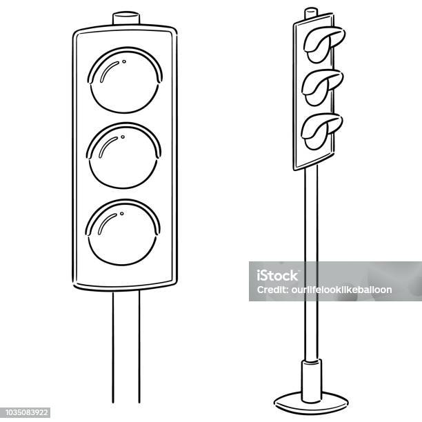 Traffic light stock illustration