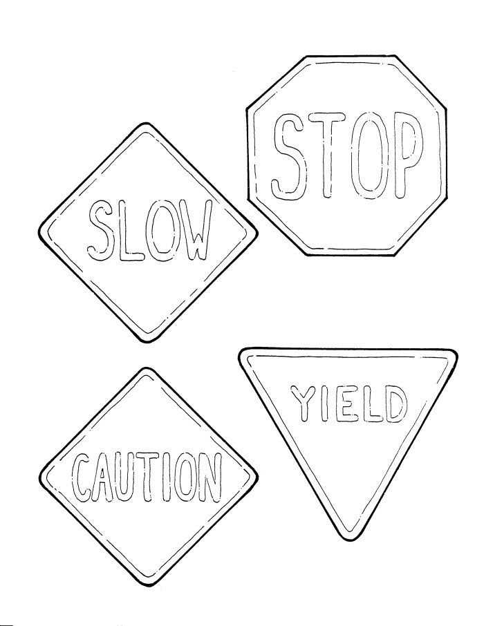 Road coloring page