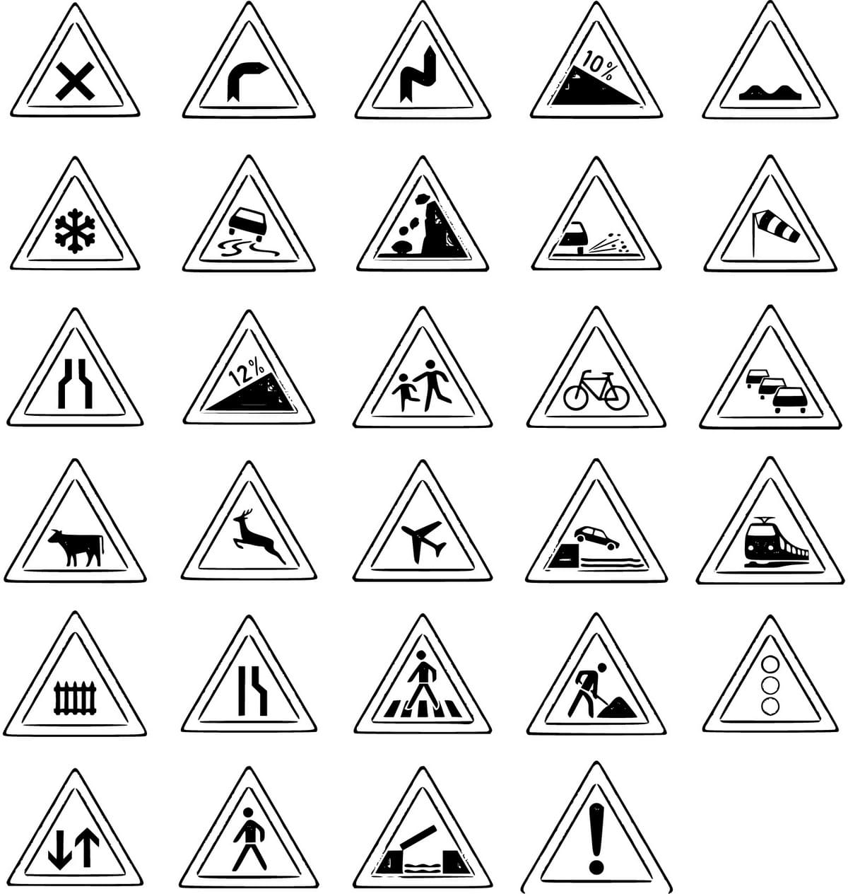 Traffic sign coloring pages coloring pages for kids