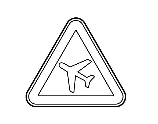 Airport coloring page