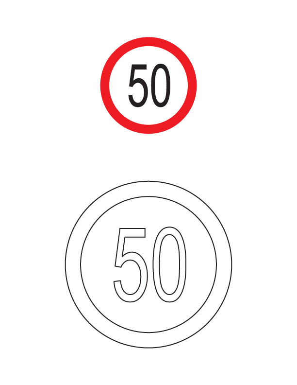 Speed limit traffic sign coloring page download free speed limit traffic sign coloring page for kids best coloring pages