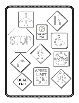 Traffic signs coloring pages by mw creativity and new opportunities