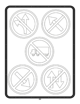 Traffic signs coloring pages by mw creativity and new opportunities