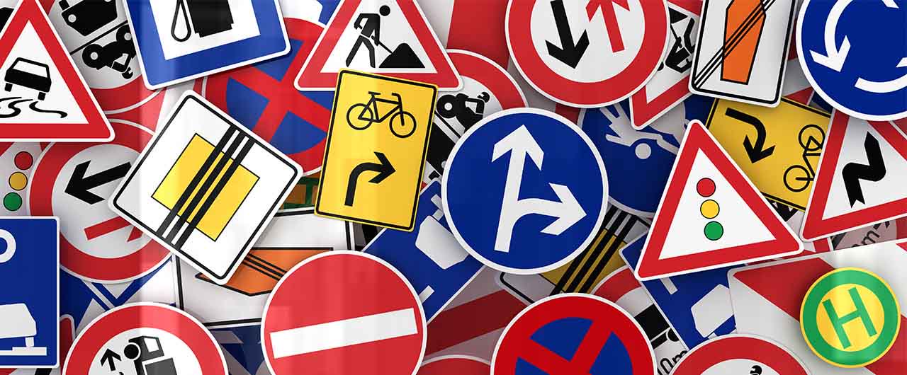 The difference between road signs around the world front signs