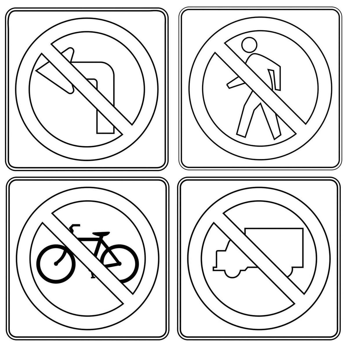 Traffic sign coloring pages coloring pages for kids