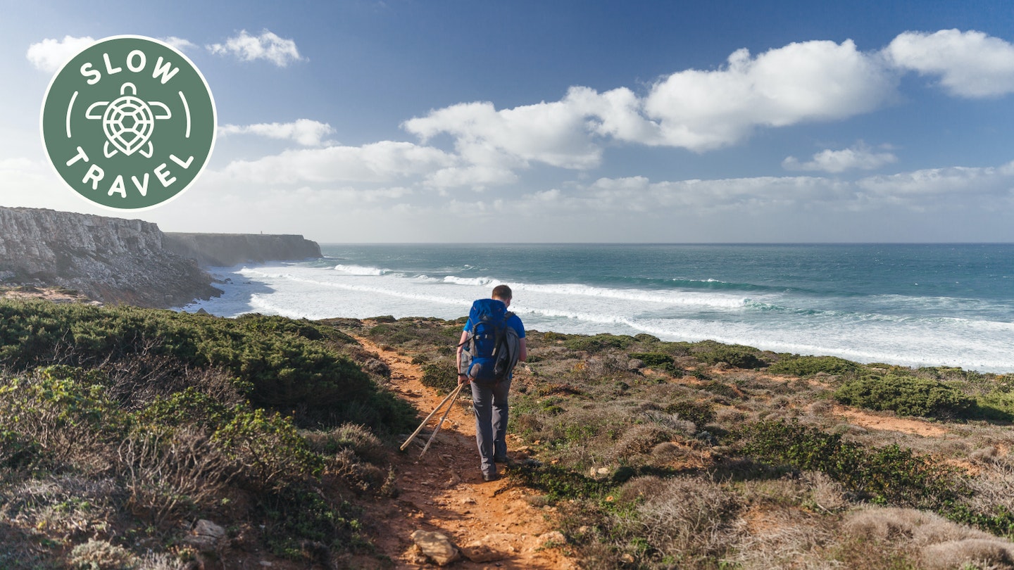 Hiking the fishermens trail in portugal