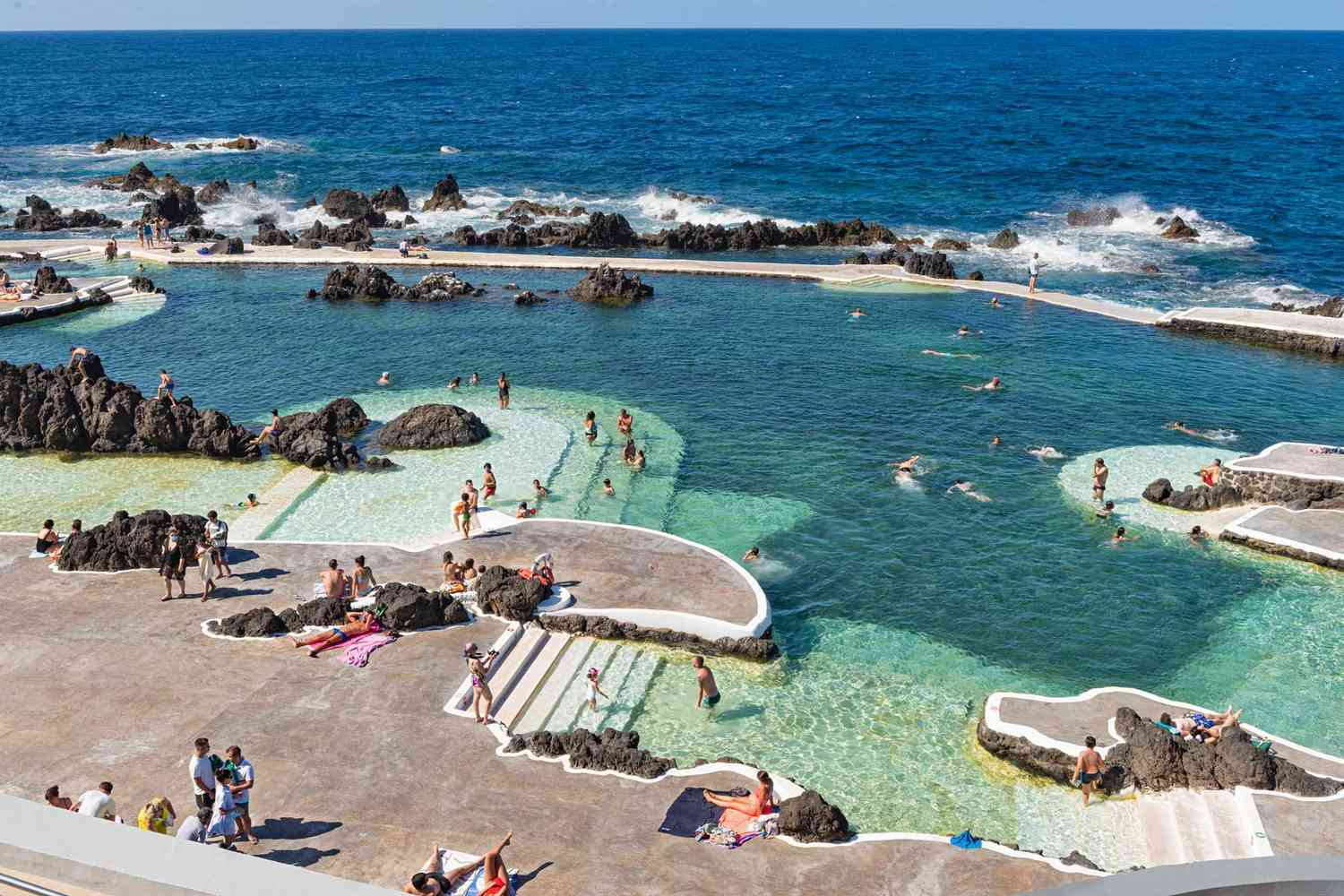 The quiet beaches of portugals madeira islands