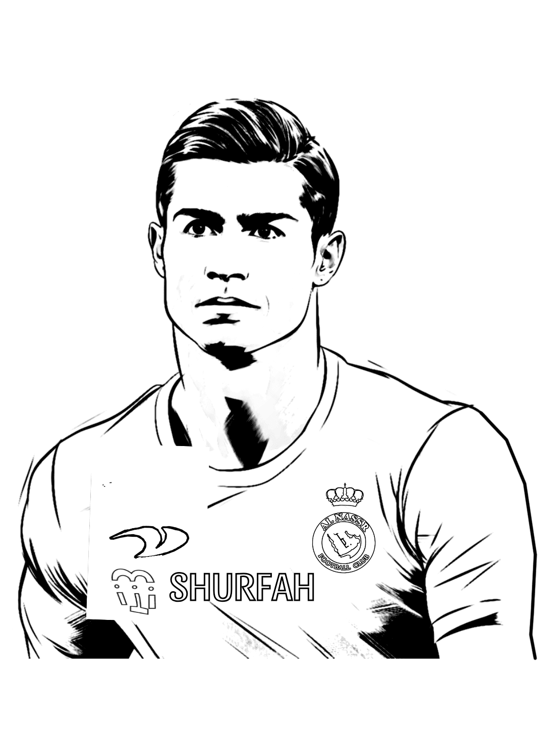 Cristiano ronaldo coloring pages