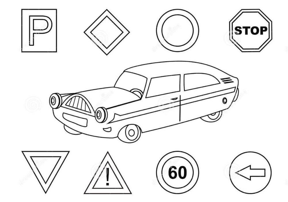 Street signs coloring page coloring pages traffic signs street signs