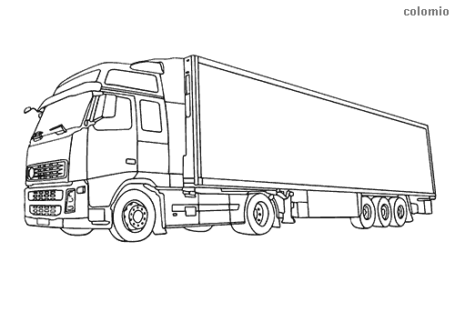 Trucks coloring pages free printable truck coloring sheets