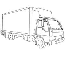 Tractor trailer coloring pages