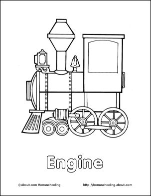 Learn about trains with a free printable train coloring book coloring books train coloring pages train theme