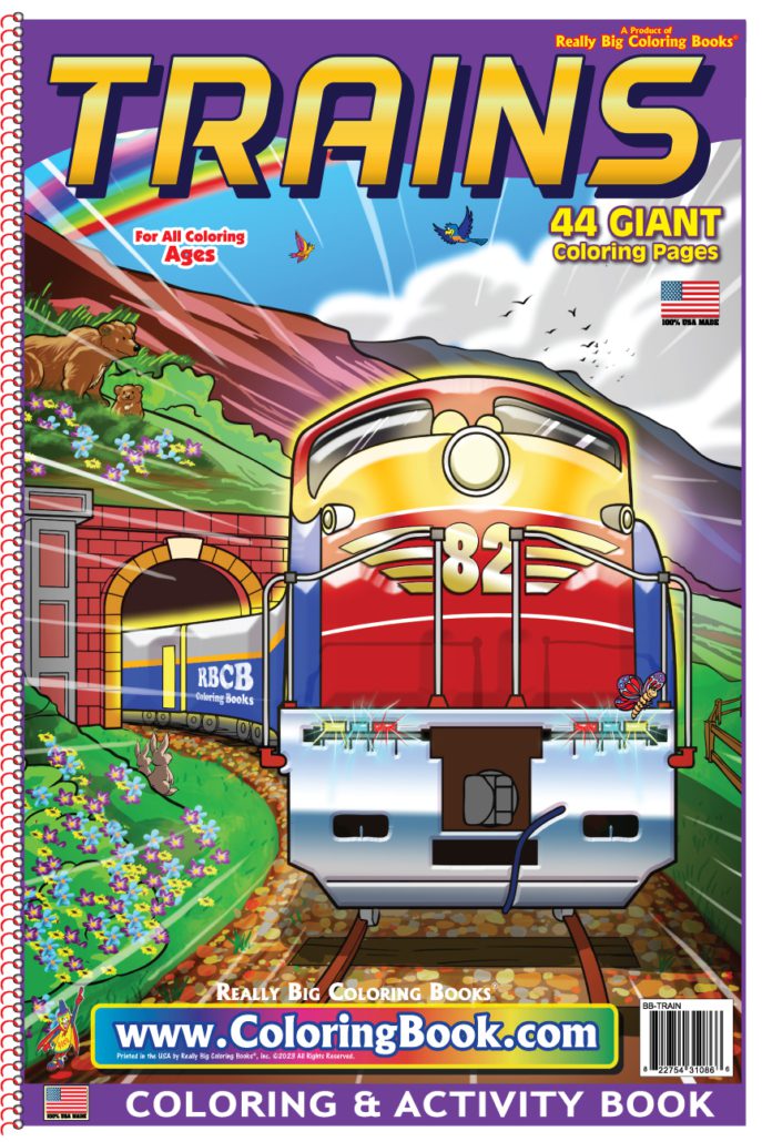 Trains coloring book x