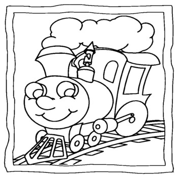 Train coloring pages train coloring book by abdell hida tpt