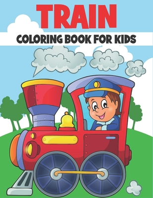 Train coloring book for kids trains coloring pages paperback penguin bookshop