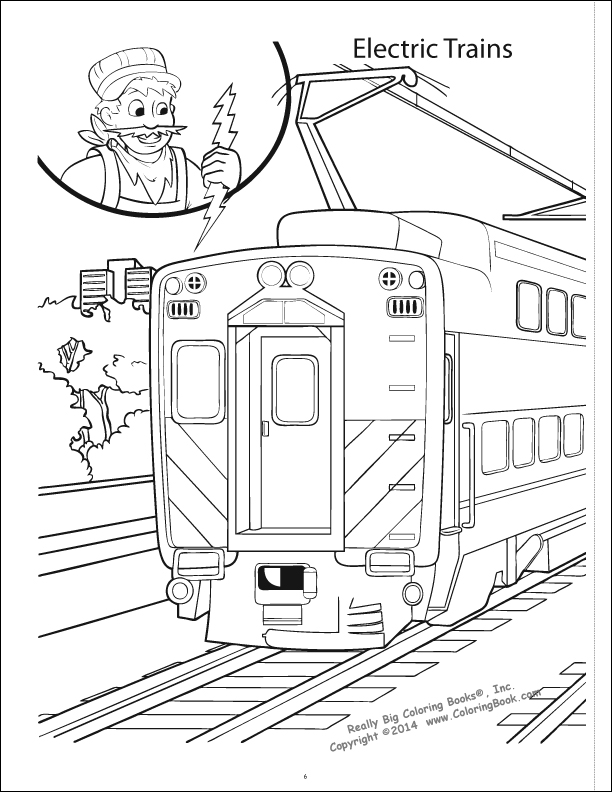 Trains coloring book x