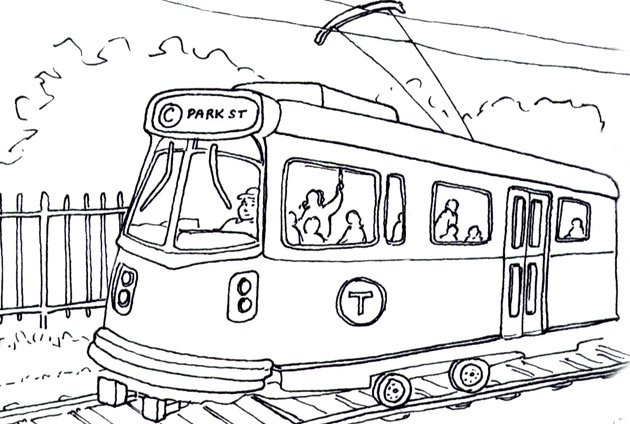 For all your mbta coloring