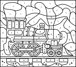 Difficult color by number submited images picfly printables free kids coloring tractor coloring pages coloring pages