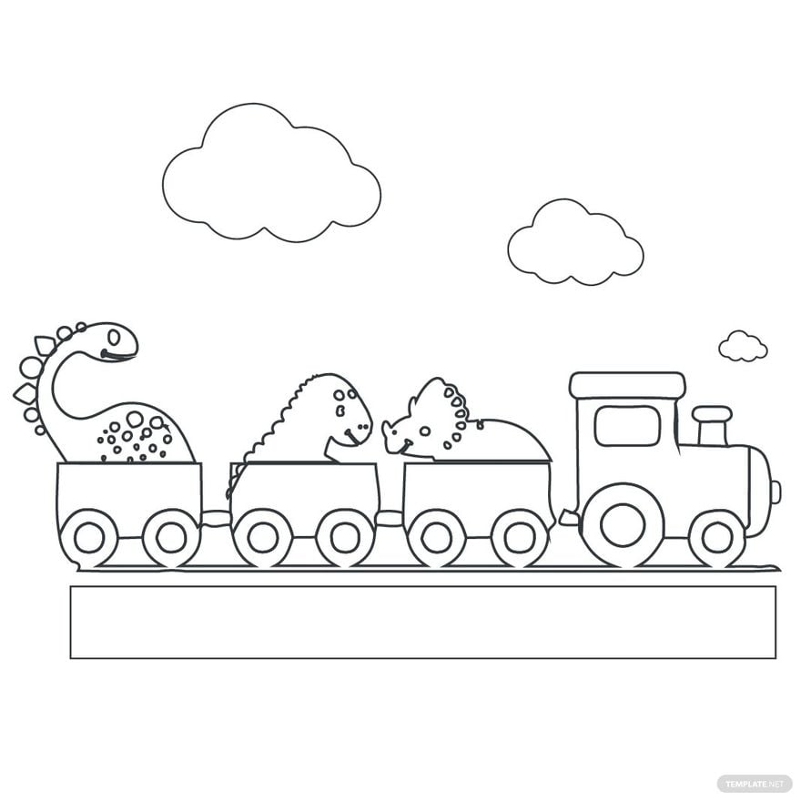 Free dinosaur train coloring page