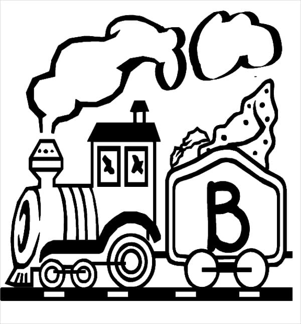 Train coloring pages