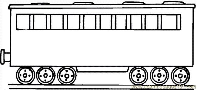 Colorful train coloring page