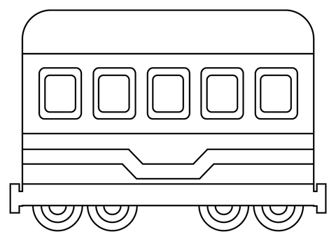 Railway car coloring page free printable coloring pages