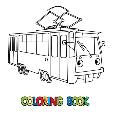 Train coloring page stock illustrations cliparts and royalty free train coloring page vectors