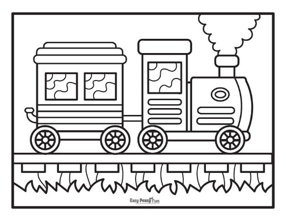 Printable train coloring pages â sheets to color