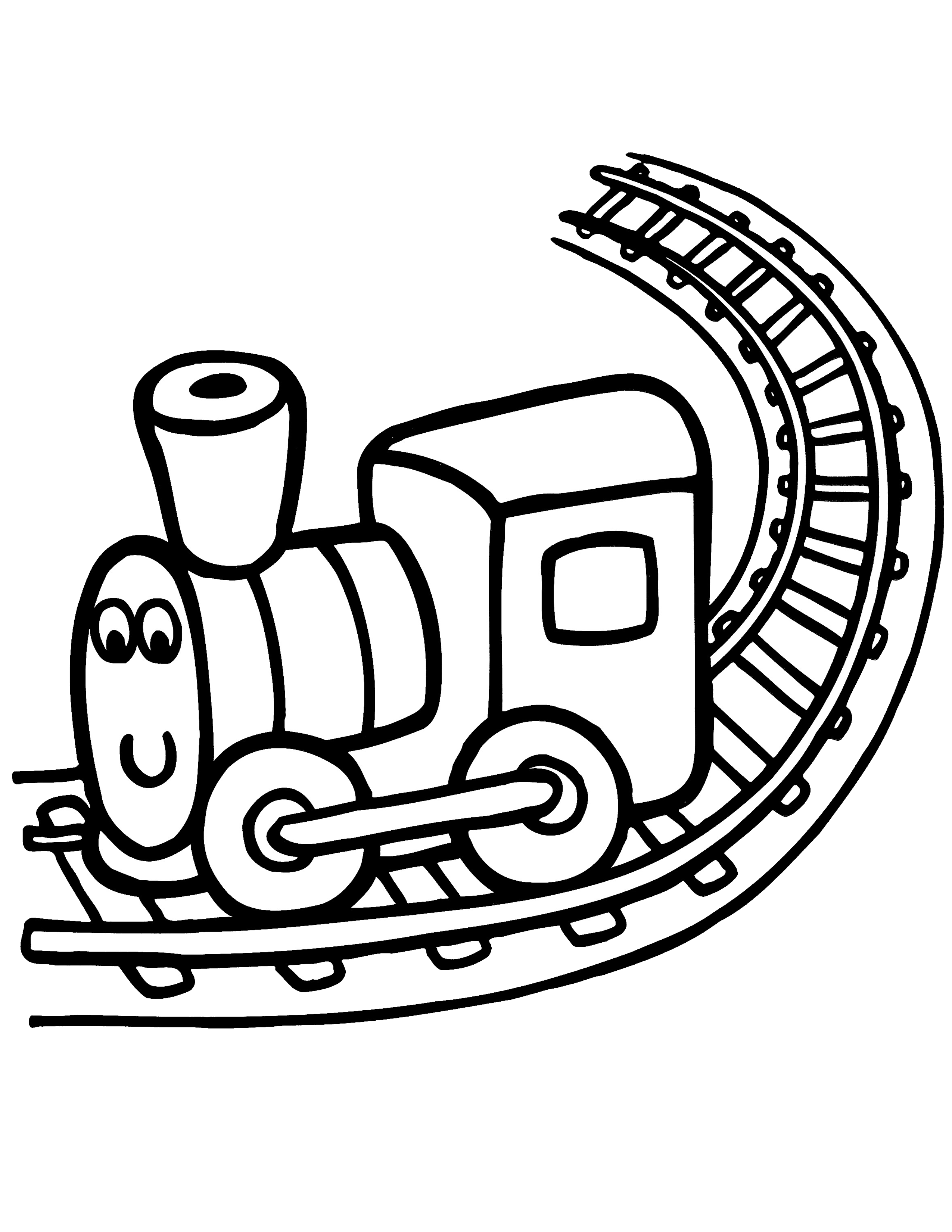 Train coloring page â kimmi the clown