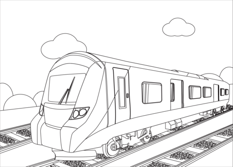 Train coloring page free printable coloring pages