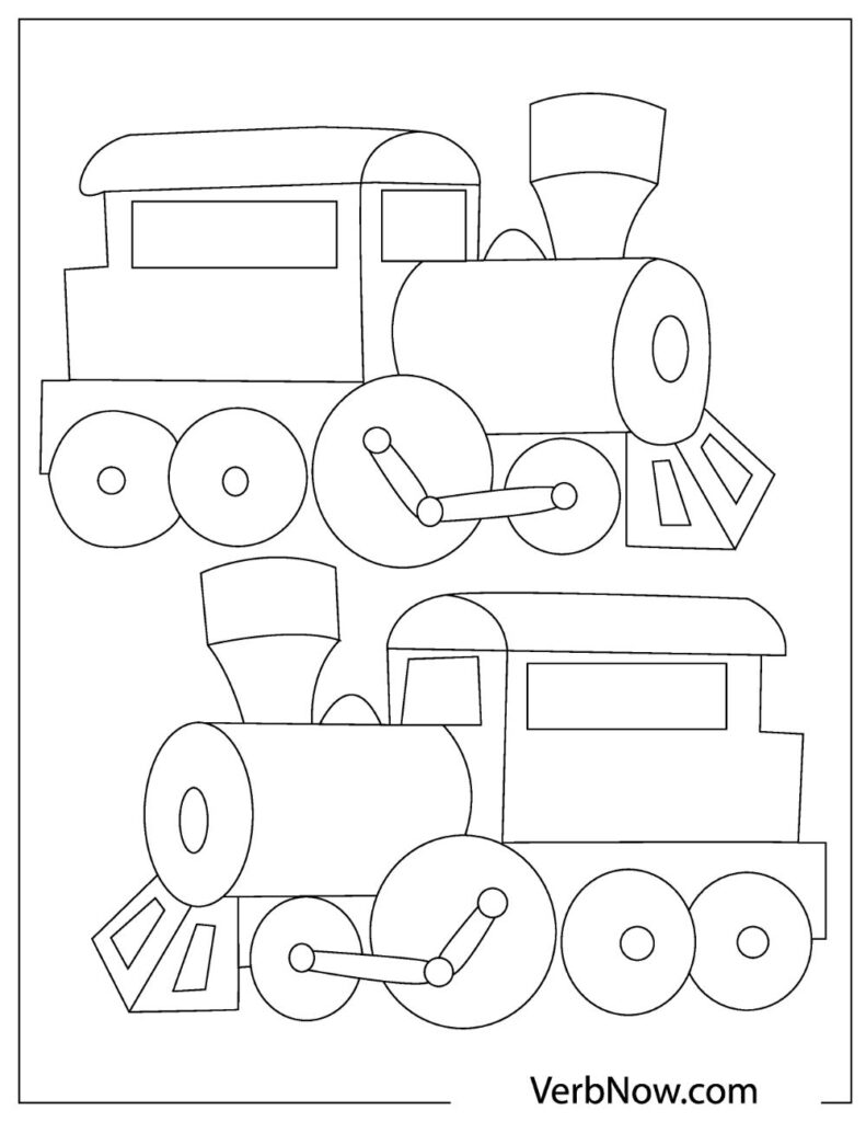 Free train coloring pages your kids will love download pdfs