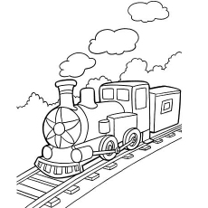 Top free printable train coloring pages online