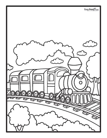 Printable train coloring pages â sheets to color