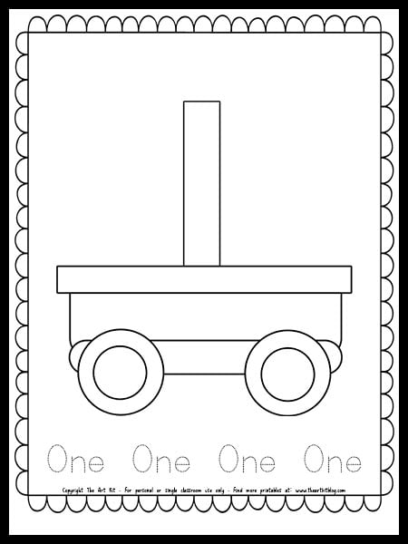 Train number coloring page free printable â the art kit