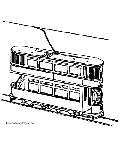 Train coloring pages