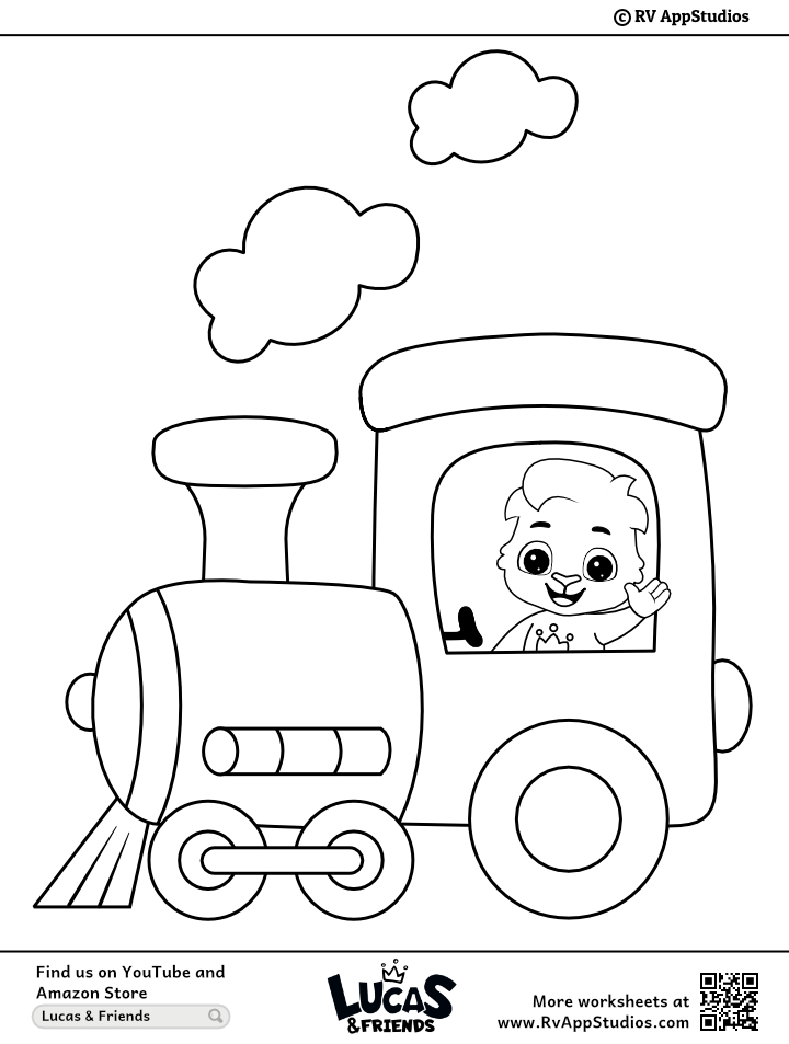 Train coloring pages printable