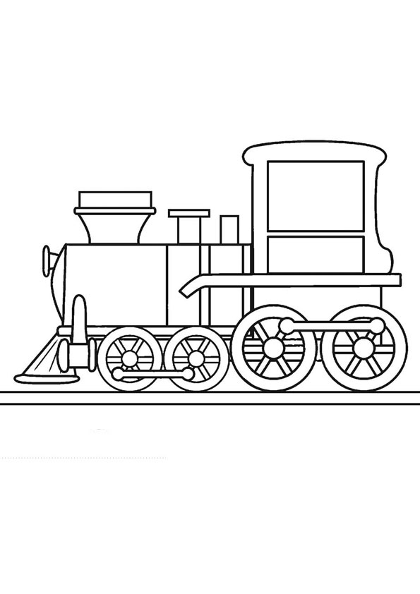 Coloring pages printable train coloring page