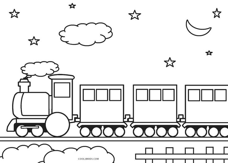 Inspiration picture of train coloring page