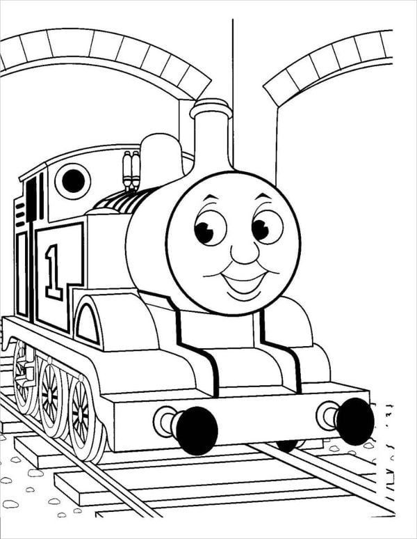 Train coloring pages