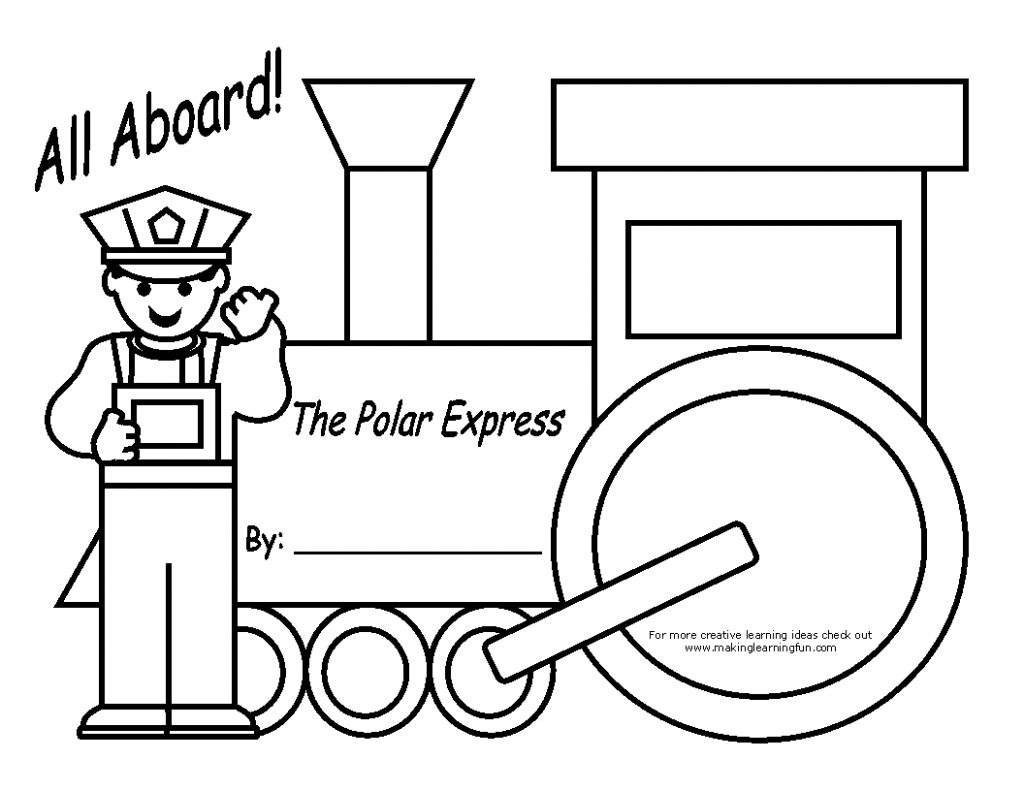 Polar express train template printable