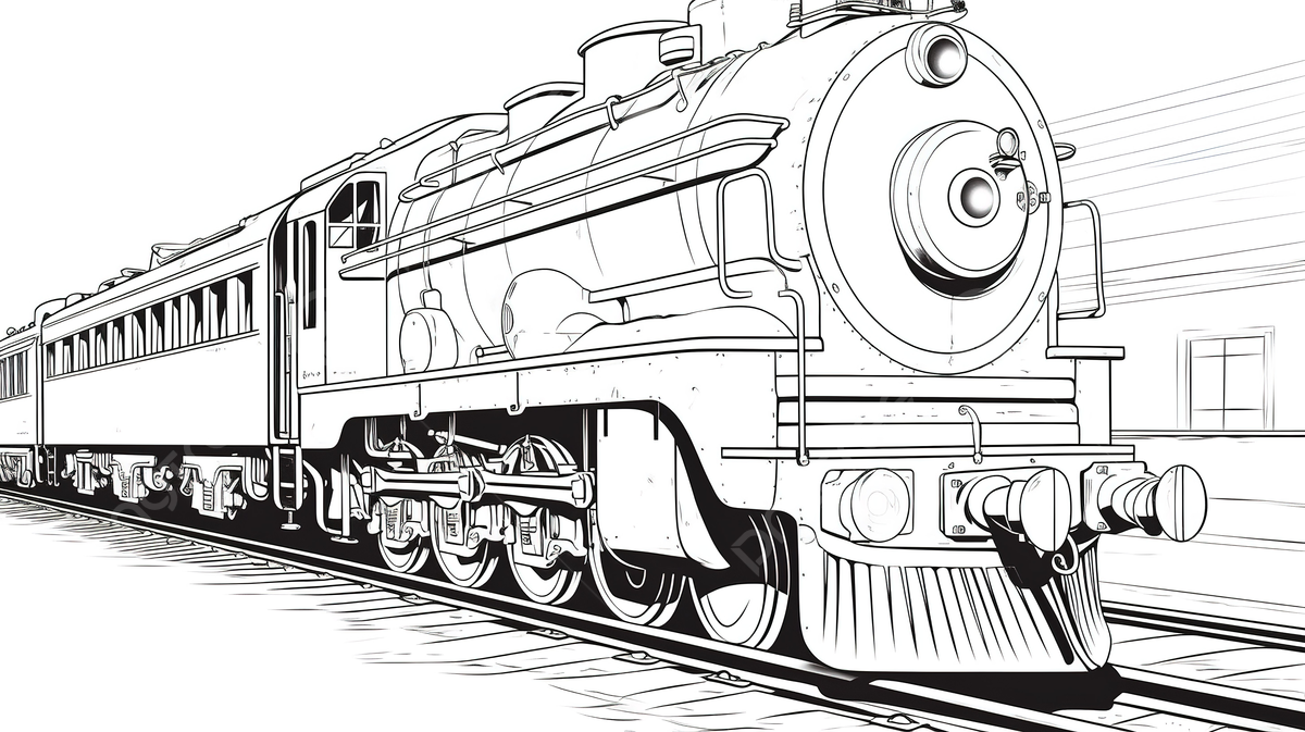 Classic railway layout coloring page free printable background vectors free clip art free vector train coloring picture color powerpoint background image and wallpaper for free download