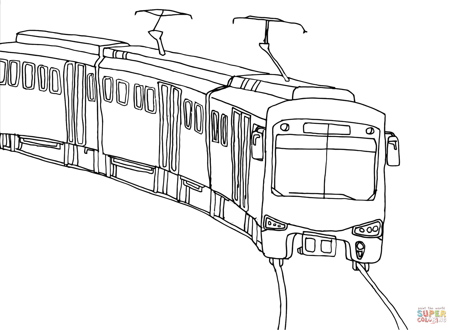 City train coloring page free printable coloring pages