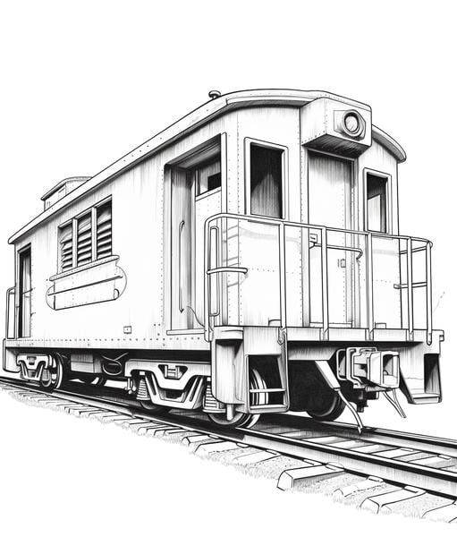 Free printable trains coloring pages list