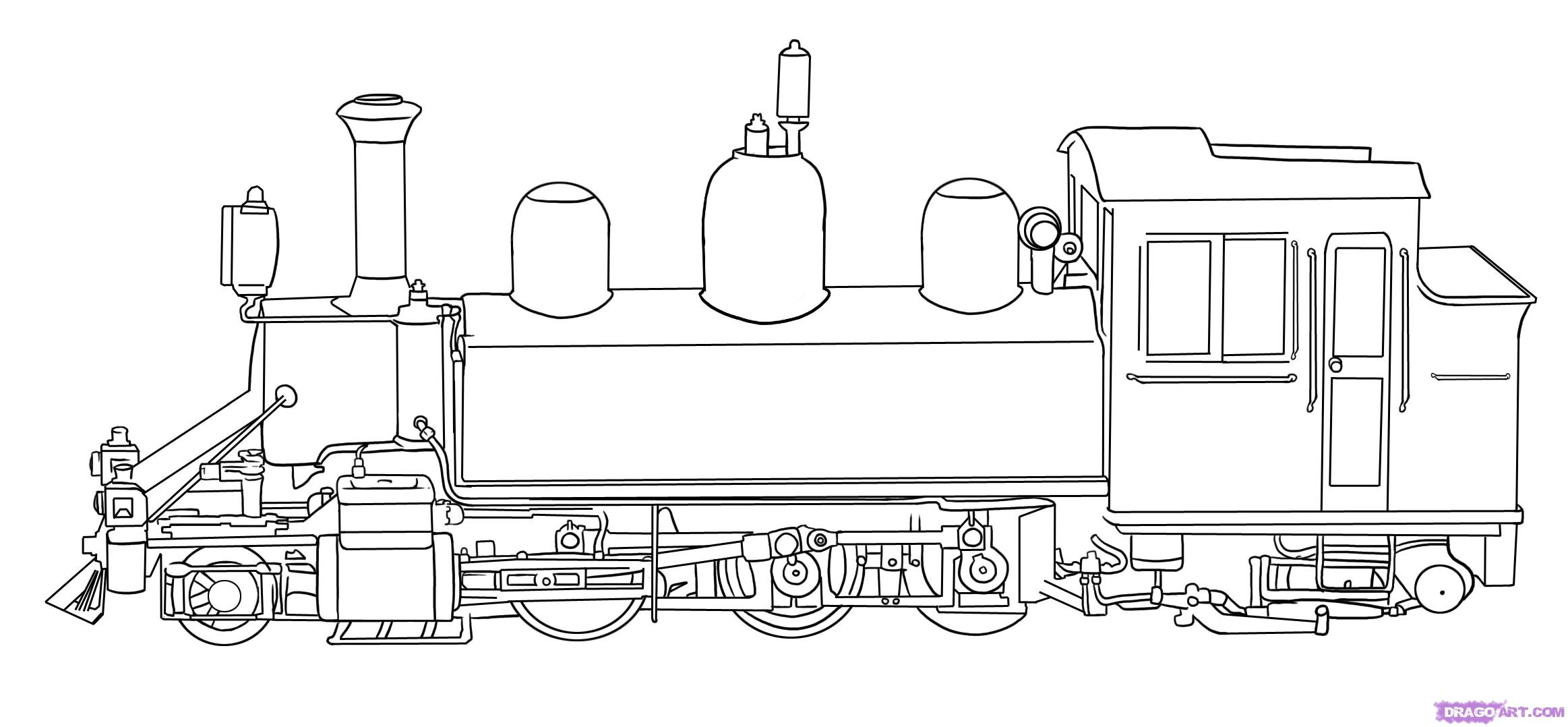Free printable train coloring pages for kids