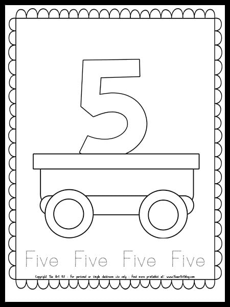 Train number coloring page free printable â the art kit