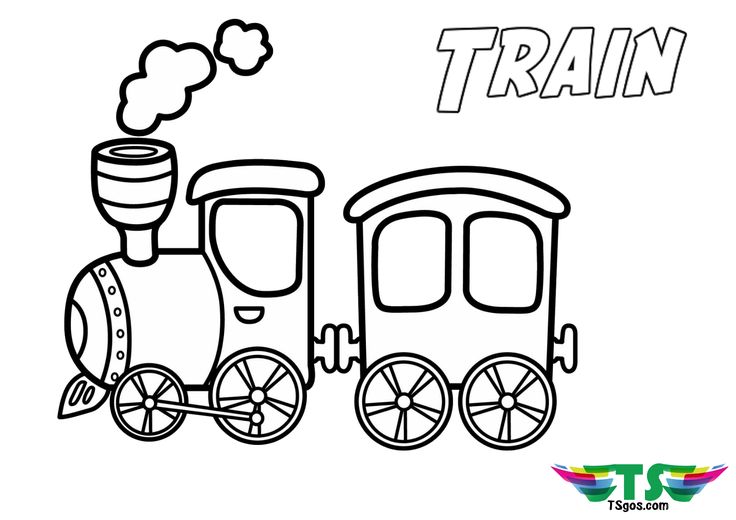 Train coloring page for preschool and toddlers train coloring pages easy coloring pages cars coloring pages