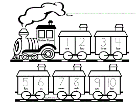 Alphabet express train worksheets for preschool and kindergarten