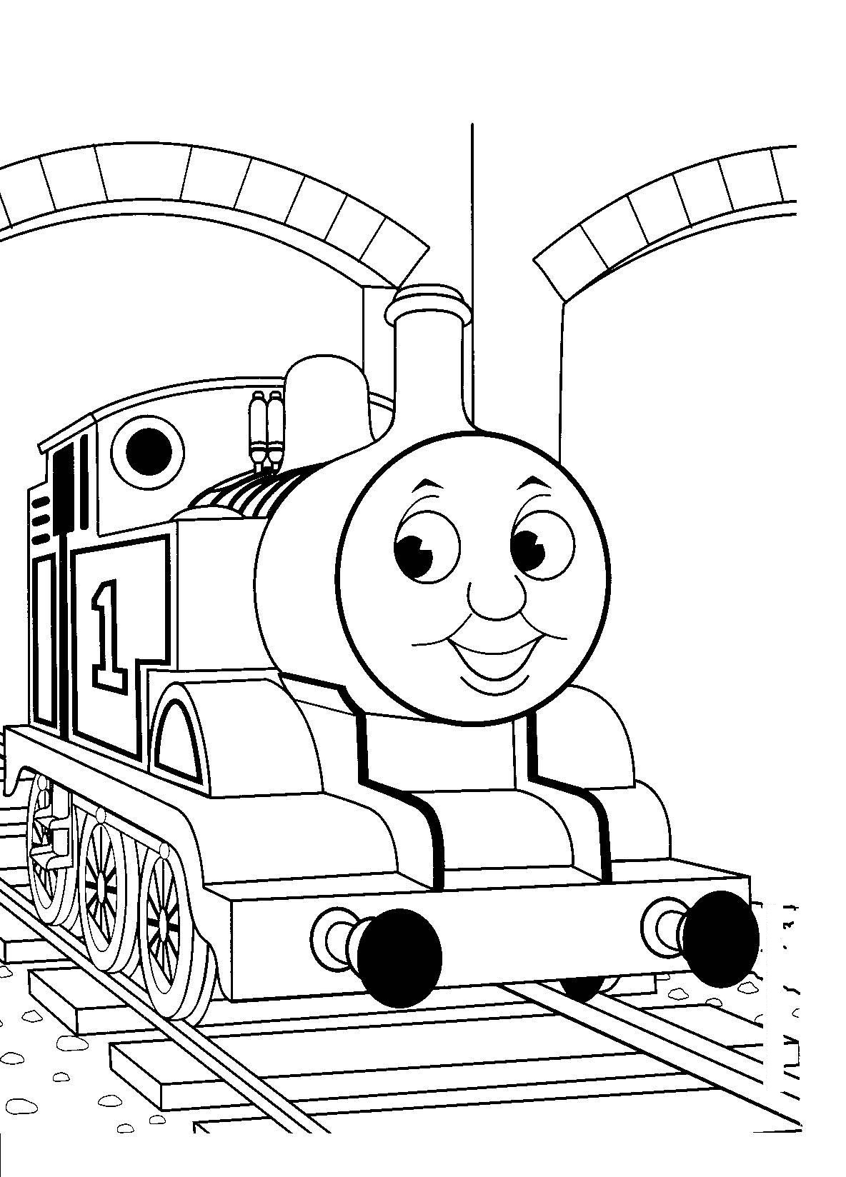 Free printable train coloring pages for kids