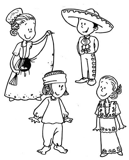 Mexican traditional dress coloring pages coloring pages flag coloring pages cartoon coloring pages